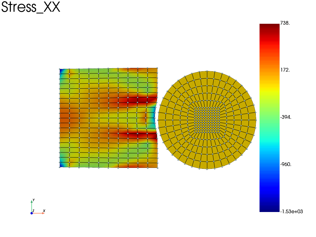 disk rectangle contact