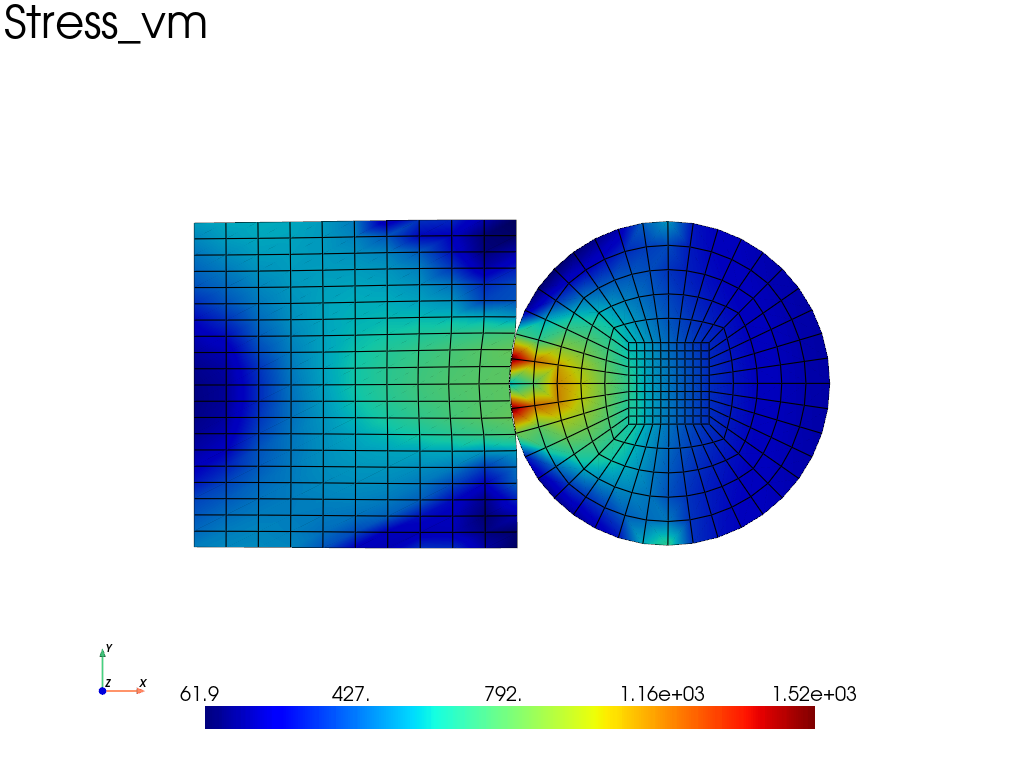 disk rectangle contact