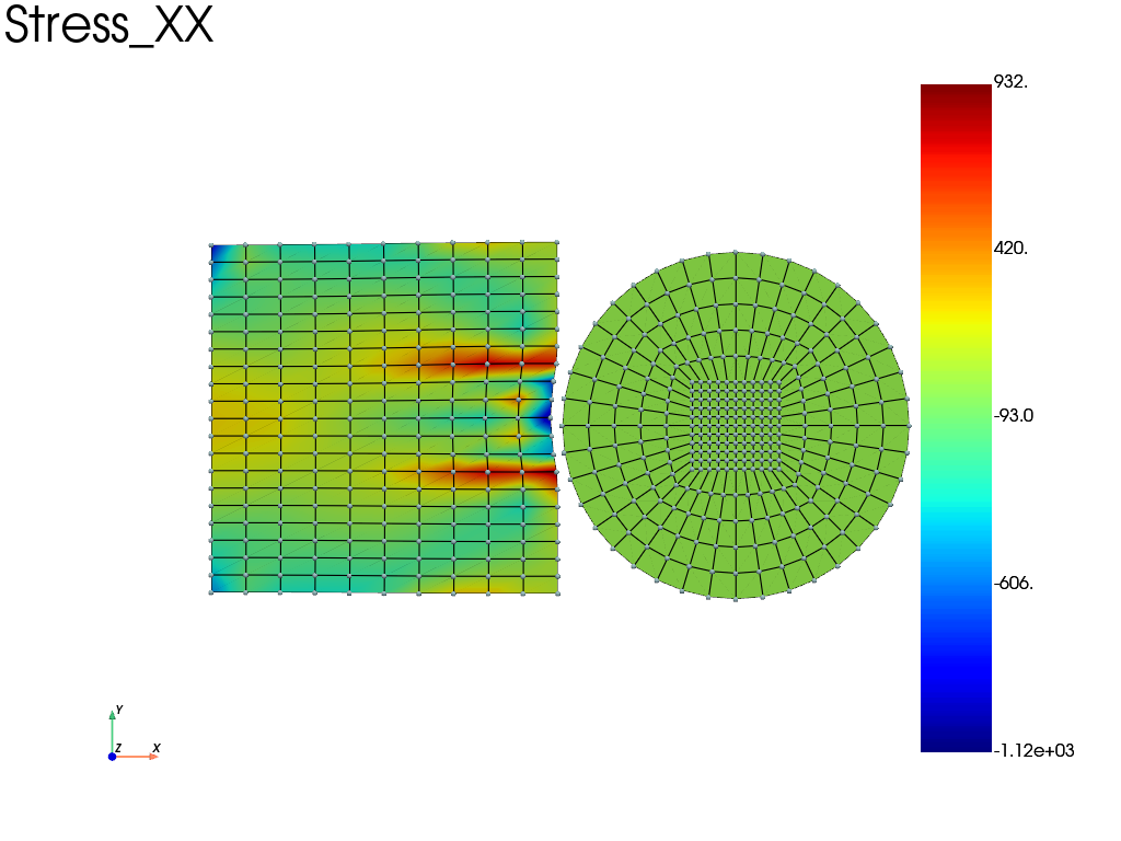 disk rectangle contact